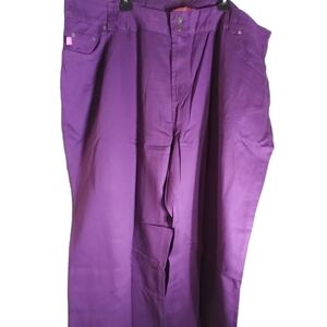 NWOT Woman Within purple jeans Tall